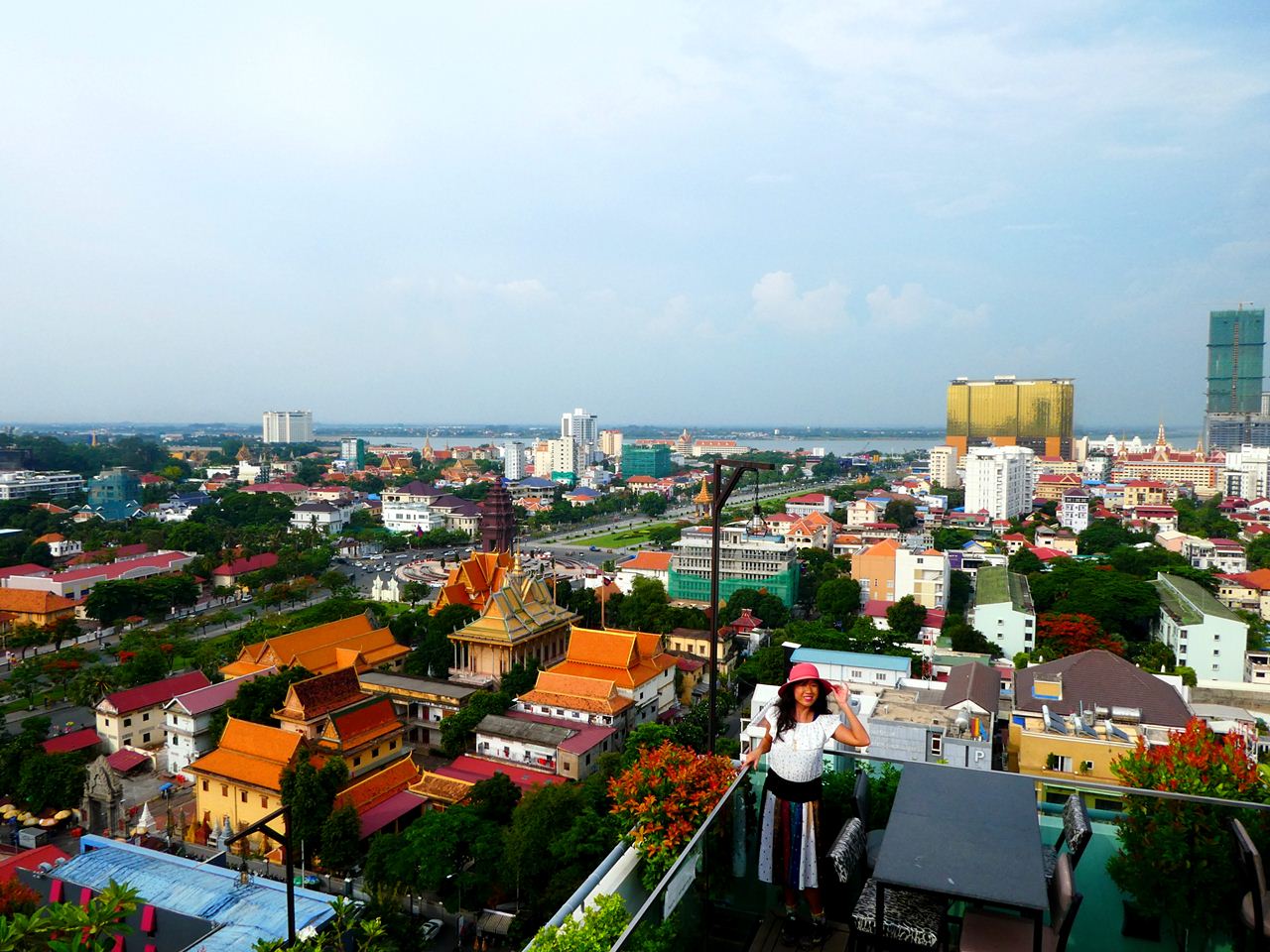 View from Amigo Sky Bar Phnom Penh, Cambodia
