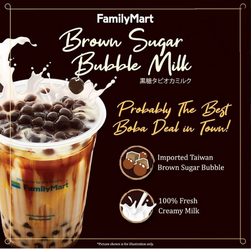 Family Mart Malaysia brown sugar bubble milk, RM6.90