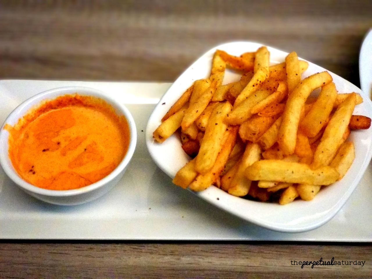 Spicy Cajun Fries (RM16), food at Flutes Living Room @ The Boulevard St Giles hotel, Mid Valley