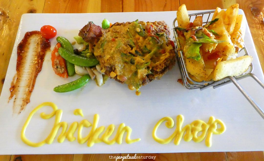 Salted egg chicken chop (RM25) at Flavours Kitchen. TTDI