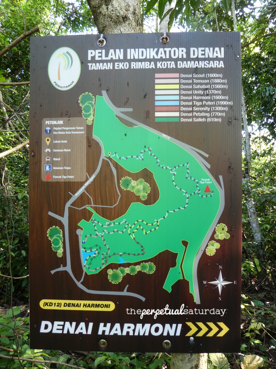 Kota Damansara Forest Reserve Map, Taman Eko Rimba Kota Damansara