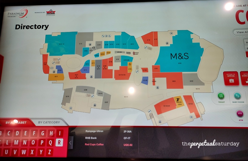 Paradigm Mall floor map