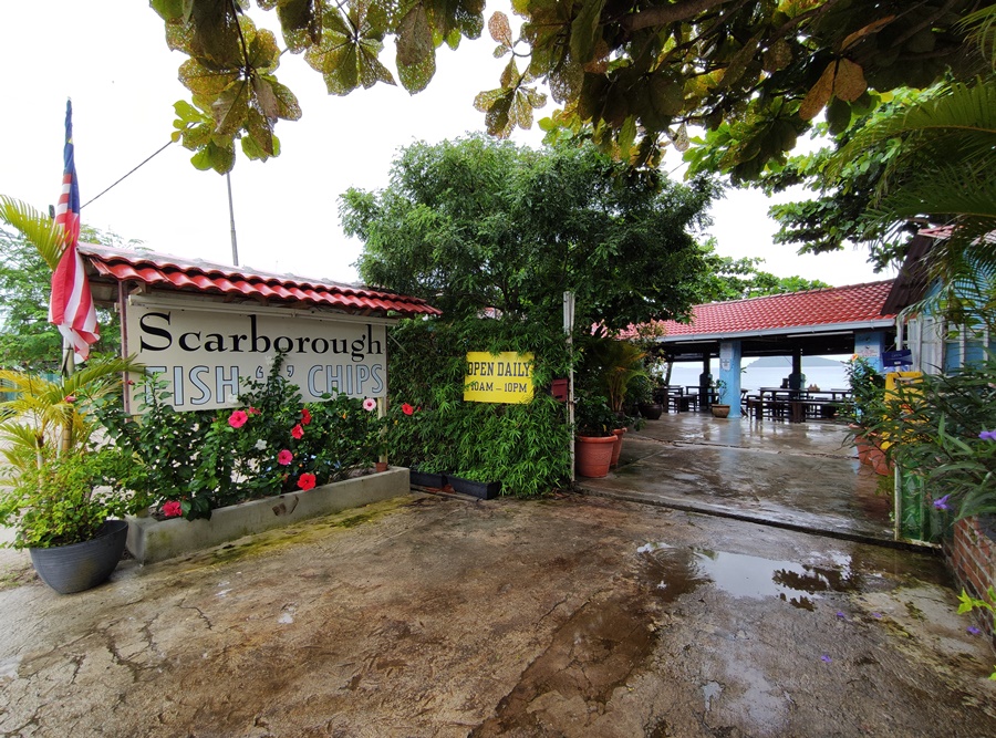 Scarborough fish and chips tanjung rhu,  best beach bar in langkawi