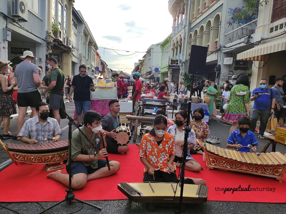 Performers at Sunday Night Market in Phuket