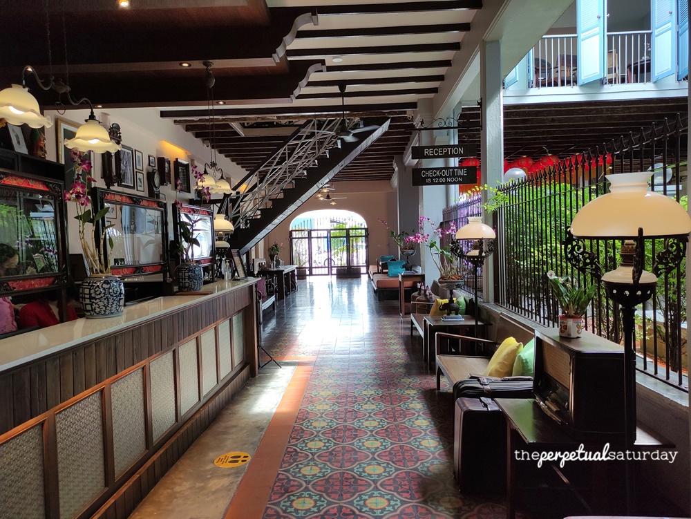 The Memory at On On Hotel lobby Phuket Old Town Thailand, Best hotels in Phuket Thailand