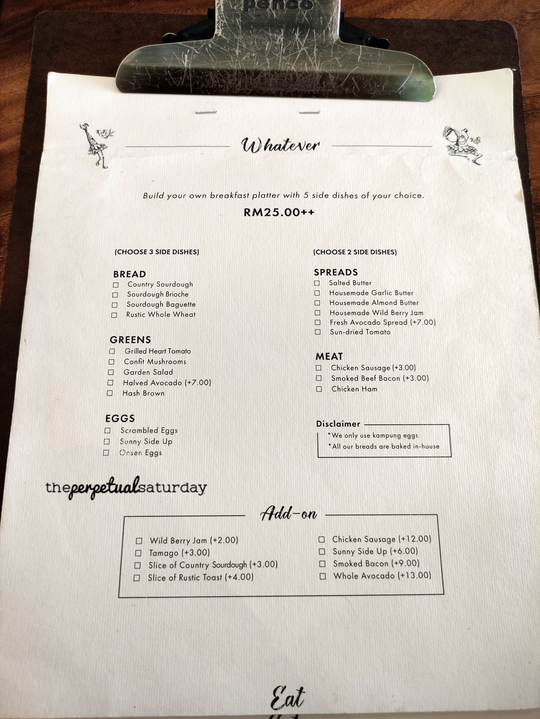 Kofi by 77 menu