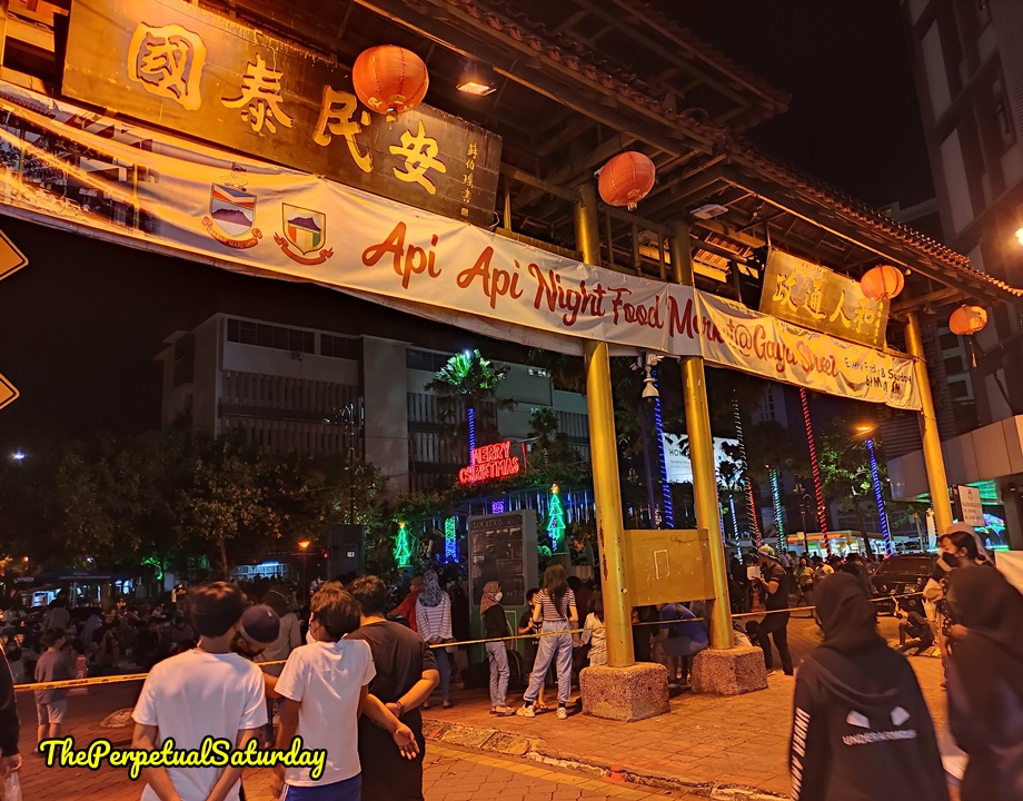 When is the Gaya Street Api Api Night Food Market 