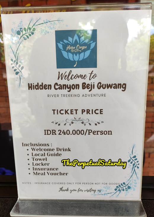 Hidden Canyon Bali ticket price cost, How much does Hidden Canyon Bali cost