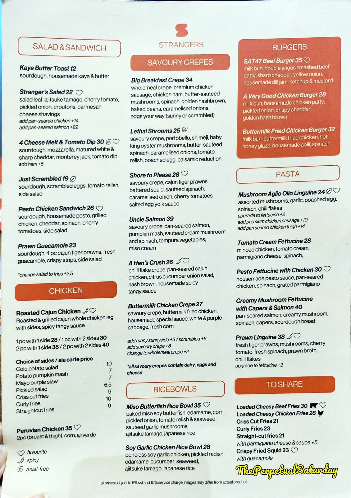 Strangers at 47 menu PJ