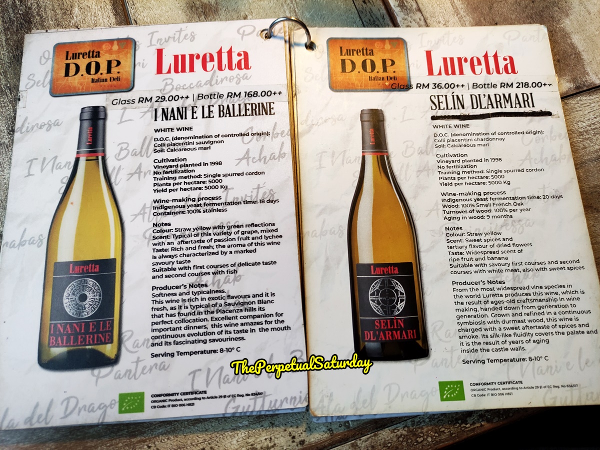 Luretta wine prices 1 Utama mall
