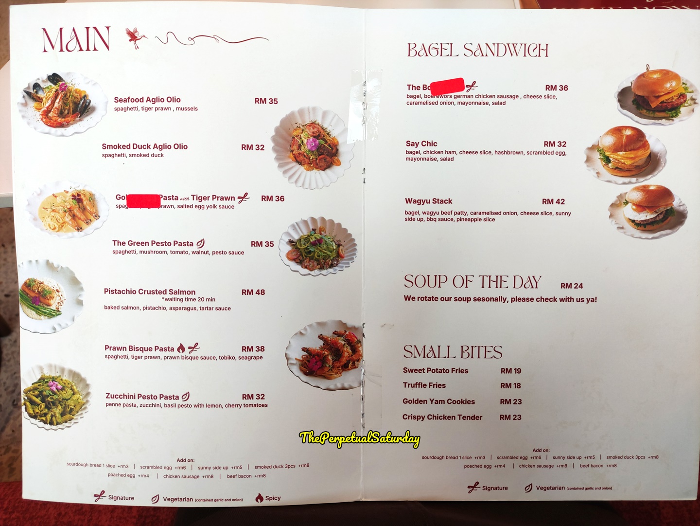 Fiancee Cafe mont kiara menu