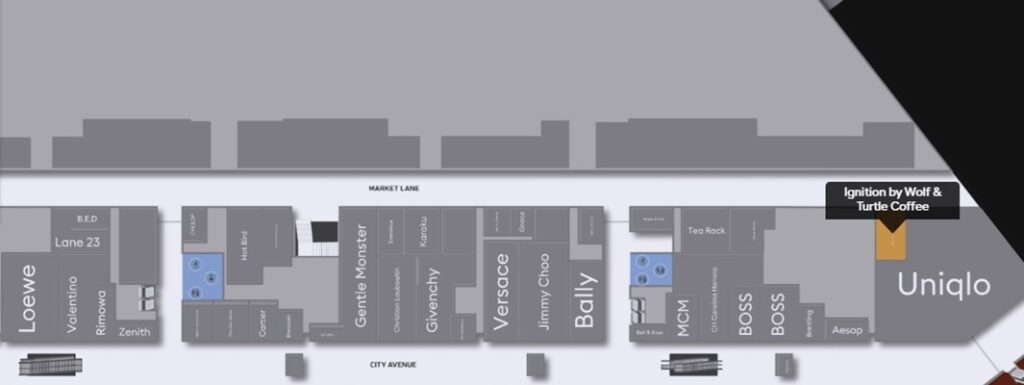 Map of Market Lane restaurants The Exchange TRX mall