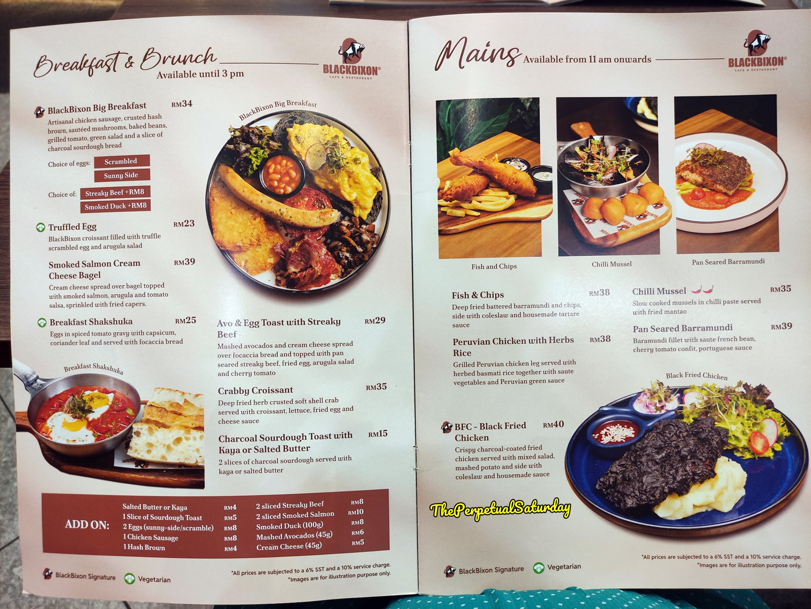 BlackBixon Cafe Menu Paradigm Mall PJ