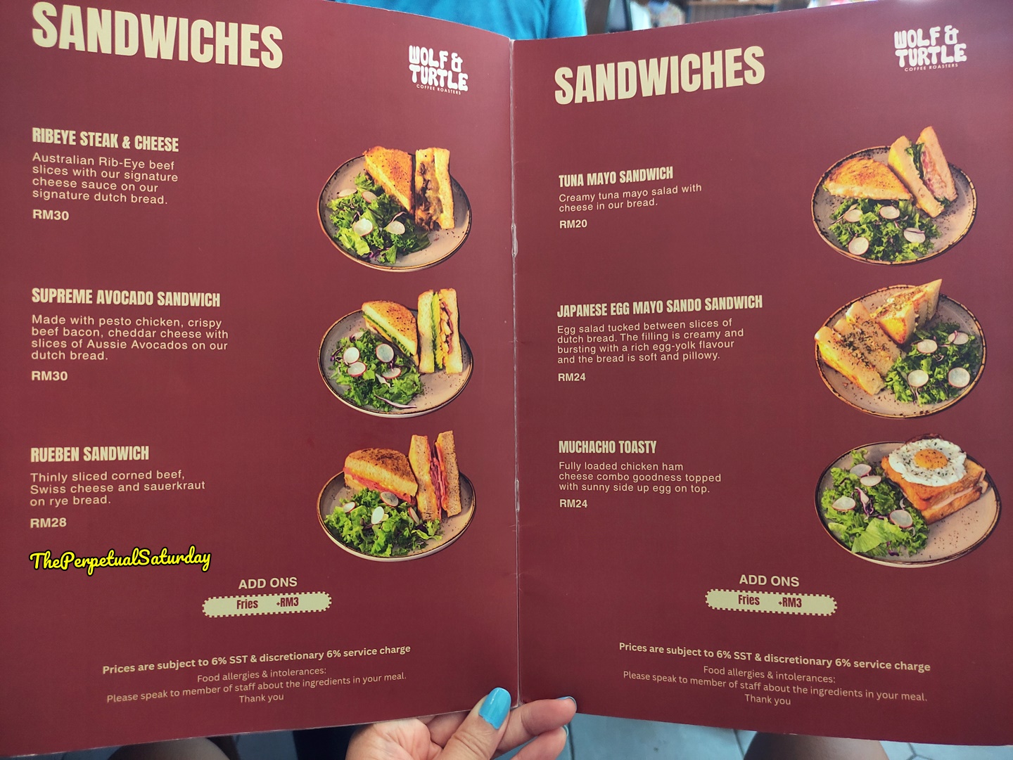 Wolf & Turtle The Stories menu