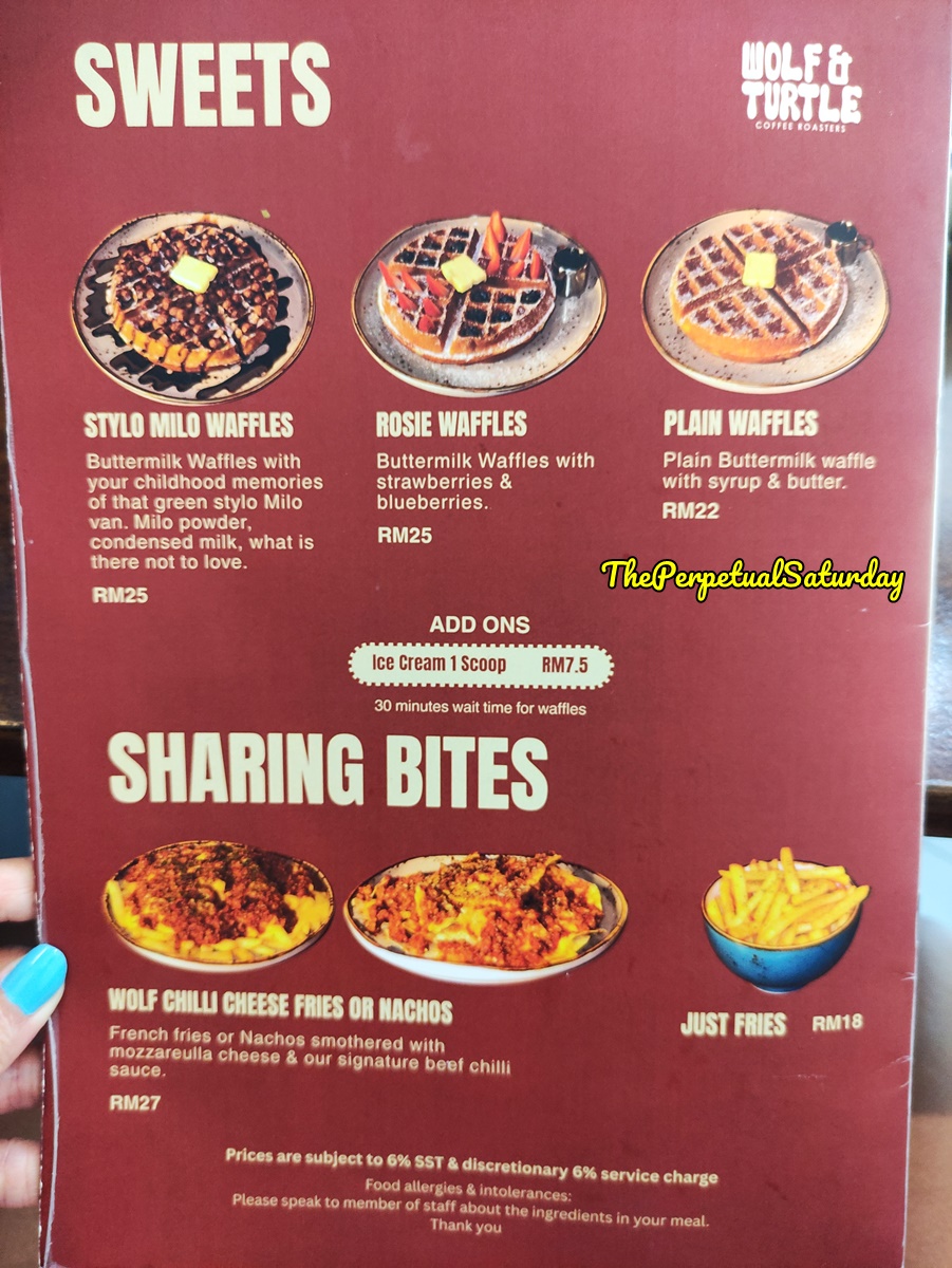 Wolf & Turtle menu The Stories taman tunku