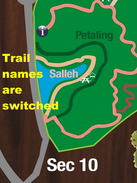Kota Damansara Forest Reserve trail map