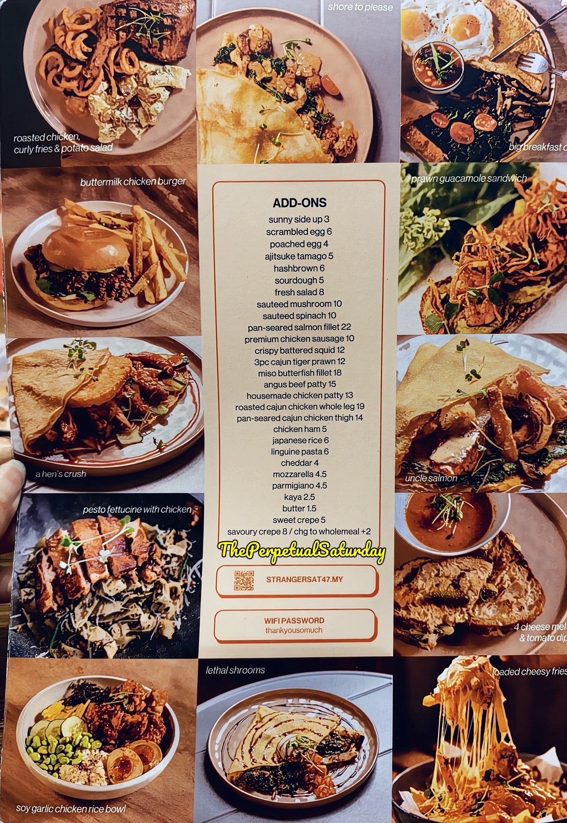 Strangers at 47 Petaling Jaya menu
